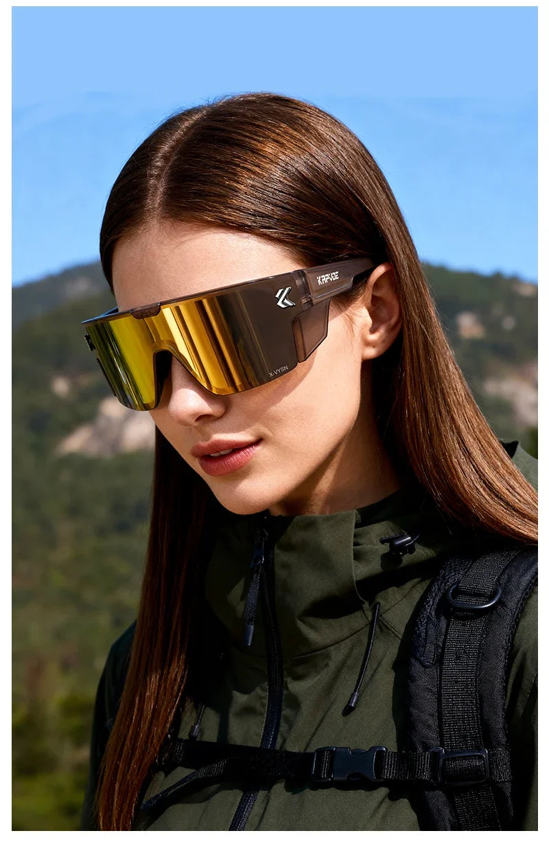 Kapvoe 2026 Hiking Eyewear Cycling Glasses Polarized MTB Bike Sunglasses UV400 Lenses Men Women Sunglasses Protective Glasses