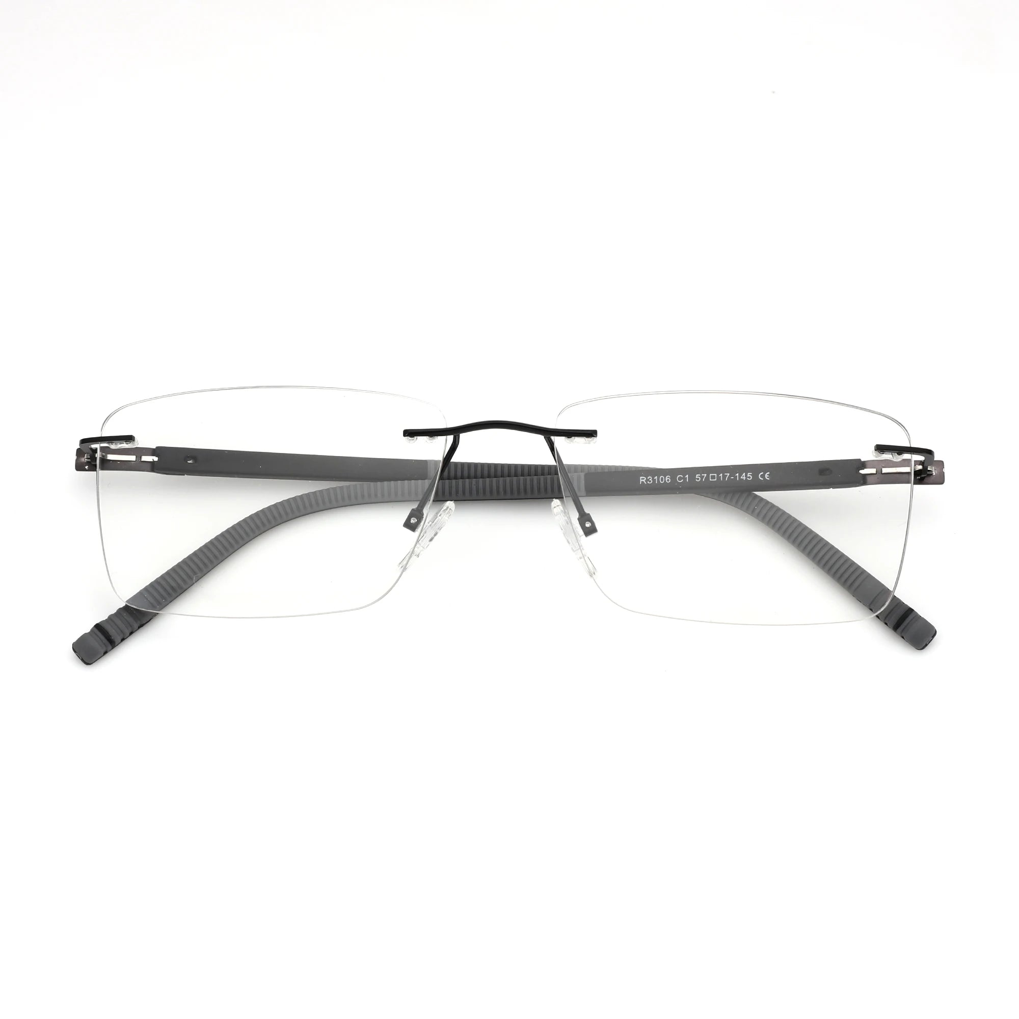 ZENOTTIC High-quality Rimless Rectangle Prescription Glasses Anti Blue Light/Photochromic Optical Eyeglasses For Men