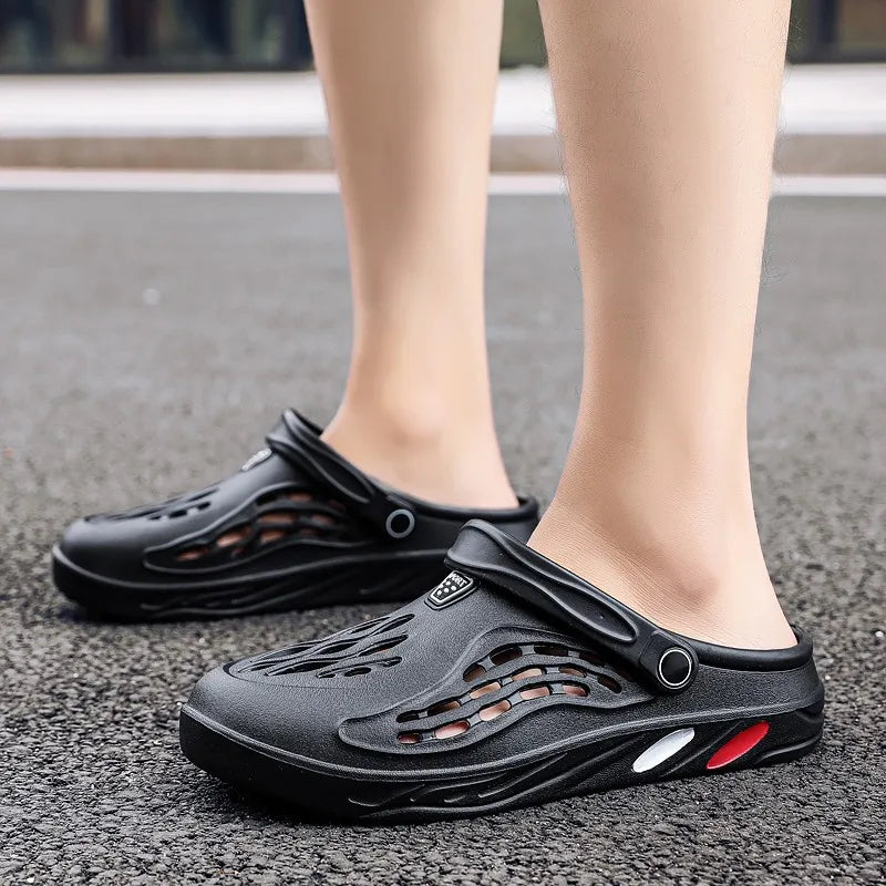 Plus Size 47 48 49 Men Summer Clogs Sandals EVA Slippers Men and Women Garden Shoes Beach Sandals Couple's Outdoor House Slides