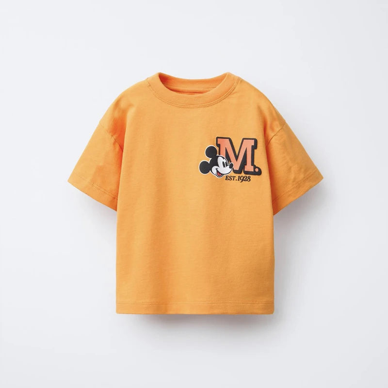 Cute T-shirt Printing Tees For 0-7Age Child New Short Sleeve Summer Clothing Cartoon Fashion Versatile Base Shirt Toddler Wear