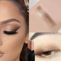 Glitter Double Color Gradient Eyeshadow Stick Pencil Two Tone Shimmer Metallic Lazy Eye Shadow Pen Waterproof 2 in 1 Eye Makeup