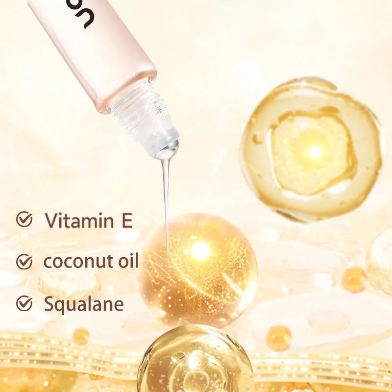 Squalane Hydrating Lip Serum & Lip Oil,Long-Lasting Moisture,Non-Greasy,Vitamin E, Nourishing Lip Care For Dry Cracked Lip Tones