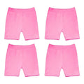 4pcs Girls Safety Pants Modal Dance Leggings Shorts 2024 Soft Candy Color Panties Girls Underwear Short tights Aged 3-12 Years