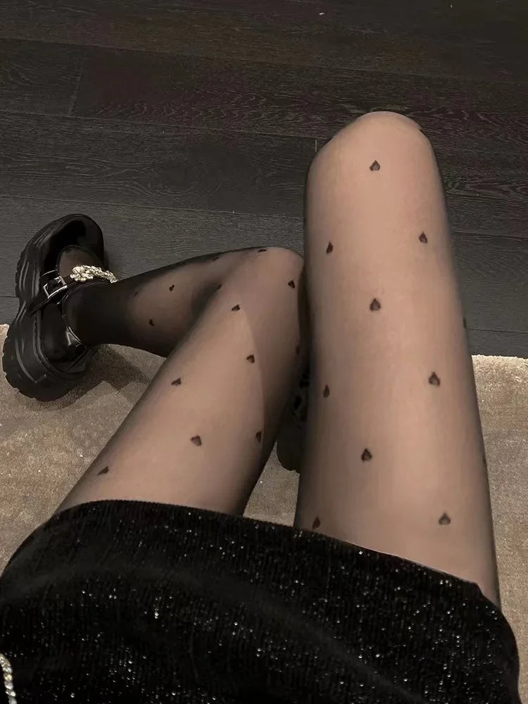 Warm Tights For Women Winter Fleece Leggings Thermal Stockings Woman Insulated Printed Pantyhose Skin Effect Sock Pants
