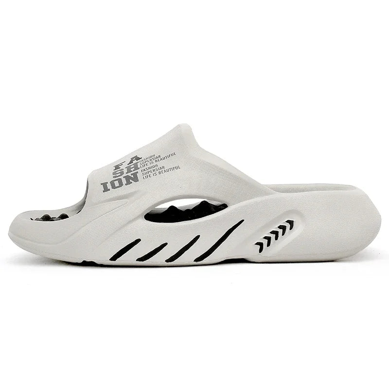 Pallene Summer Men's Slippers EVA Lightweight Slides Indoor Outdoor Sandals Leisure Beach Shoes Comfort Soft Sole Men's Slippers
