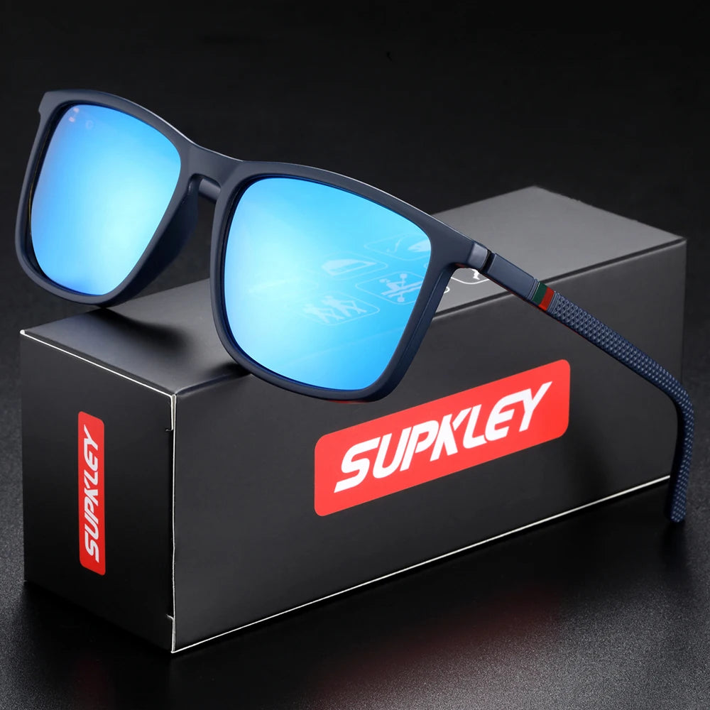 SUPKLEY Men's Polarized Sunglasses Driver Driving Fishing Sunglasses Outdoor Cycling Sports Glasses UV400 Eyewear Accessory