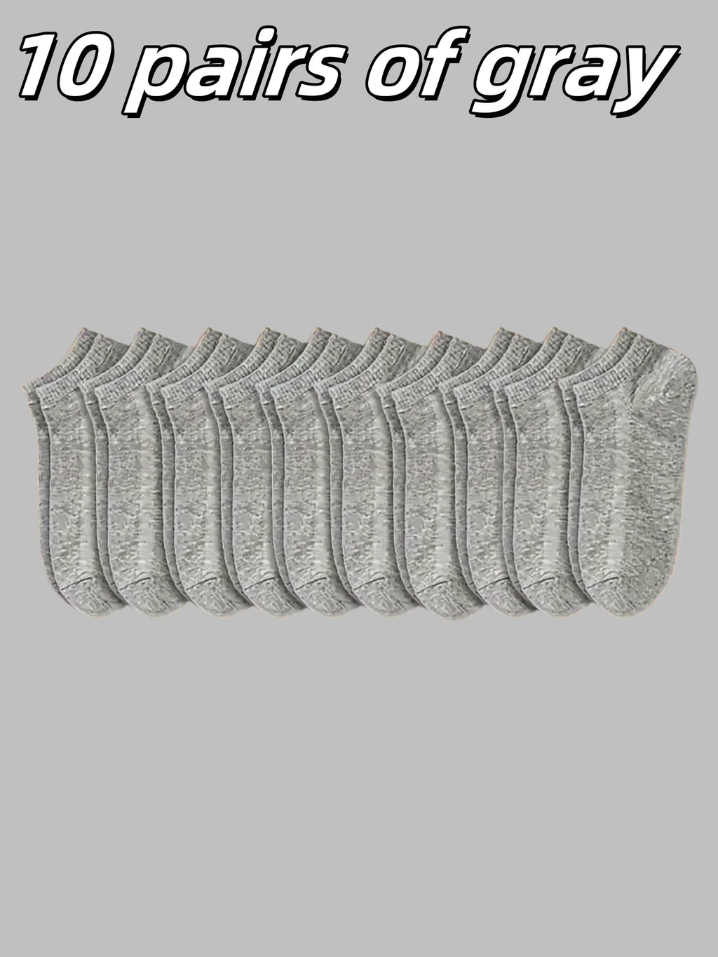 5/10/15 pairs of unisex boat socks, casual black, white and gray men's business socks, sweat-absorbent breathable