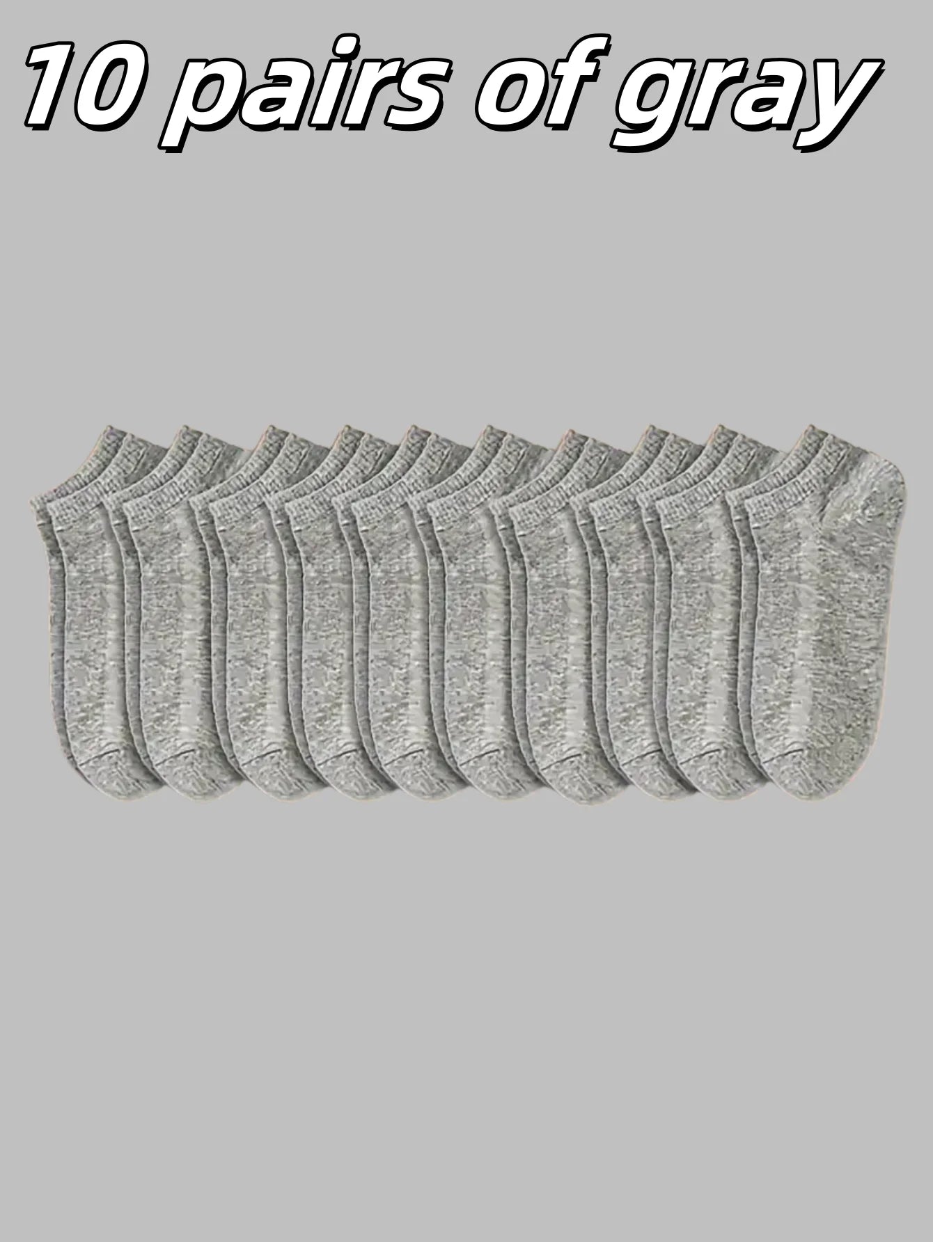 5/10/15 pairs of unisex boat socks, casual black, white and gray men's business socks, sweat-absorbent breathable