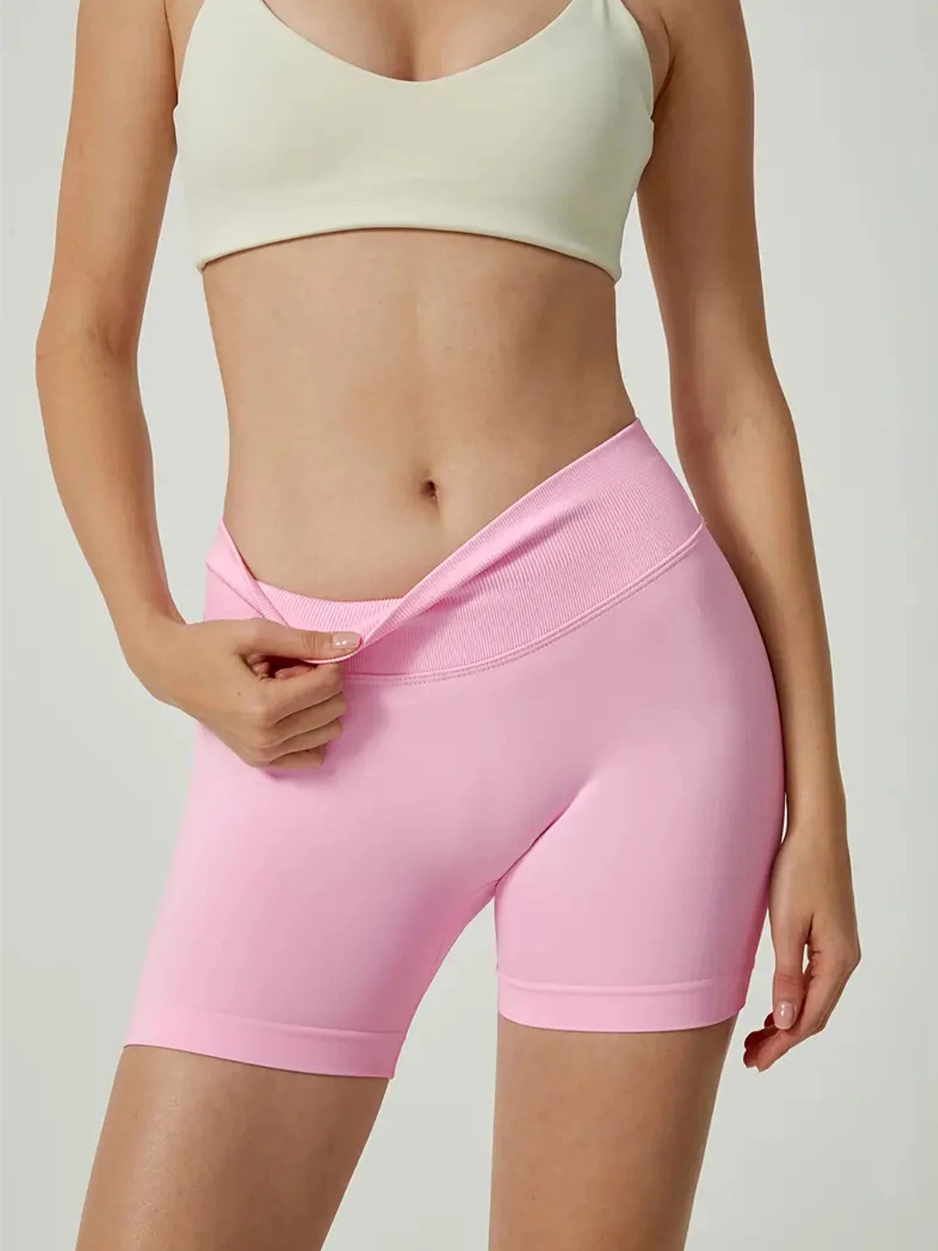 Women's High-Waisted Seamless Fitness Shorts: Tummy Control Compression, Butt-Lifting, High-Elastic Breathable, for YOGA