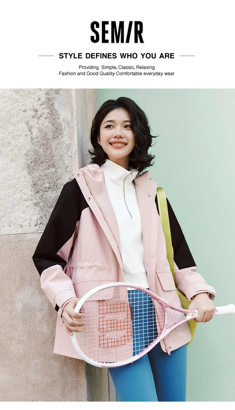 Semir Protective Outerwear Women 2025 New Spring Three-Proof Spring Outfit Warm Fashionable Jacket