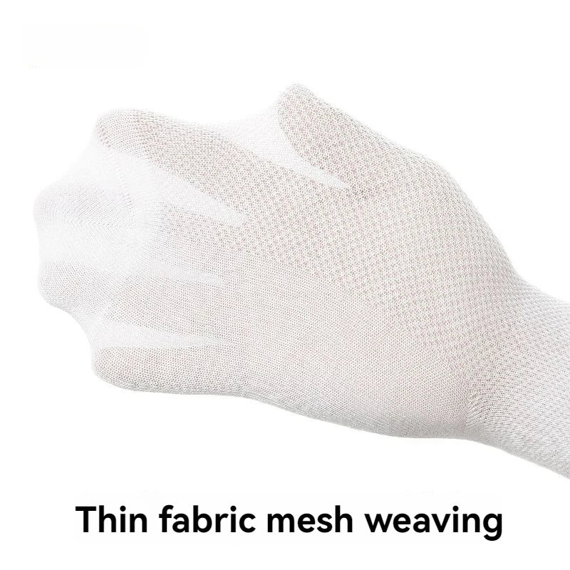 Children's pure cotton seamless socks,mesh thin mid-calf style for summer, suitable for students to wear to school, for sports