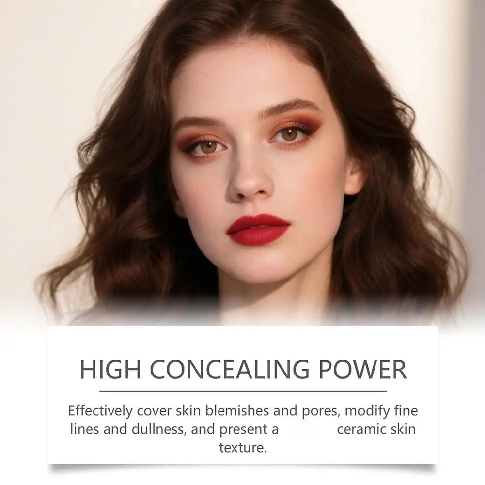 Lightweight Korean Changing Foundation Stick Hydrating Non-Sticky 20H Long-Wear Brightening Built-in Brush for All Skin Types