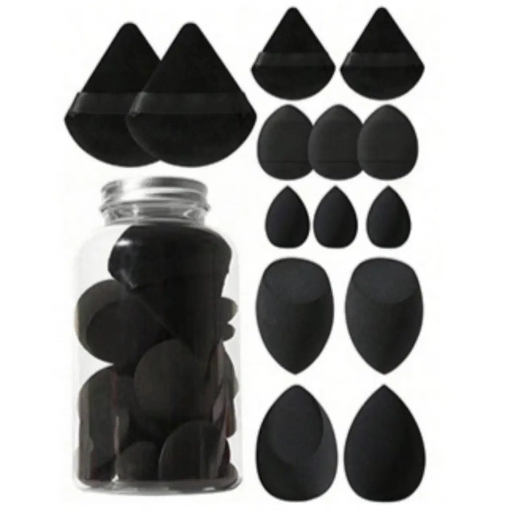 14pcs Makeup Sponge Set Canned High Quality Non-Latex Soft For Liquid Bb Cream Powder Application Dry Wet Dual-Use Powder Puff