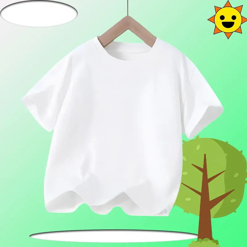 PAW Patrol Summer Short-Sleeved 1-12 Years Old Children's Pure Cotton T-Shirt Boys' Sports Shirt Girls' Casual Top Cartoon Print