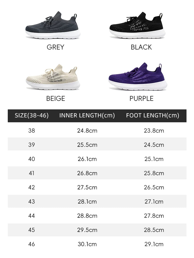HOBIBEAR Unisex Running Sneakers Wide Toe Mesh Breathable Walking Shoes Non Slip Lace-Up Hiking Sneakers