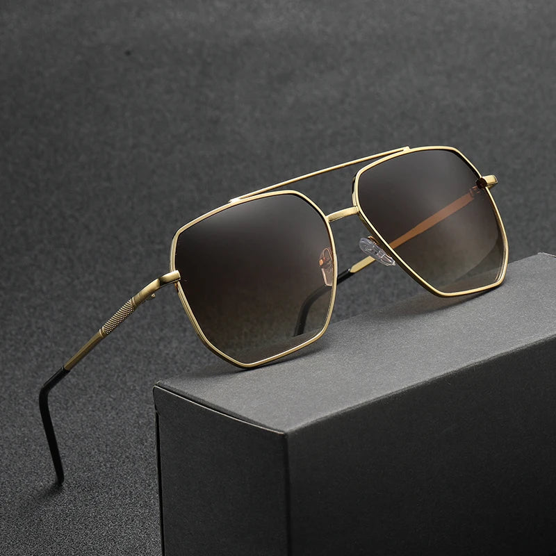 2024 Luxury Brand Polarized Sunglasses Men High-End Outdoor Glasses Fashion Square Driving Eyewear Travel Sun Glasses Uv400