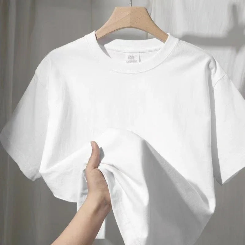 Calvin Women's Leisure Fashion Short Sleeve Tees Comfortable Streetwear Minimalist Design Fit Harajuku Sleeve Aesthetic Clothes