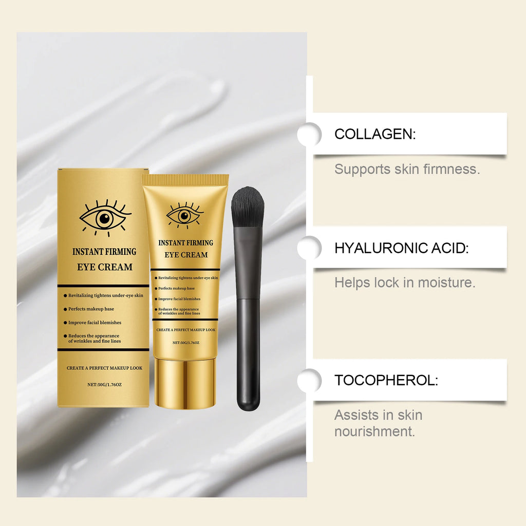Temporary Tighten Eye Cream for Removal Eye Bags Anti Puffiness Dark Circles Removal Firming Increase Elasticity Massage EyeCare
