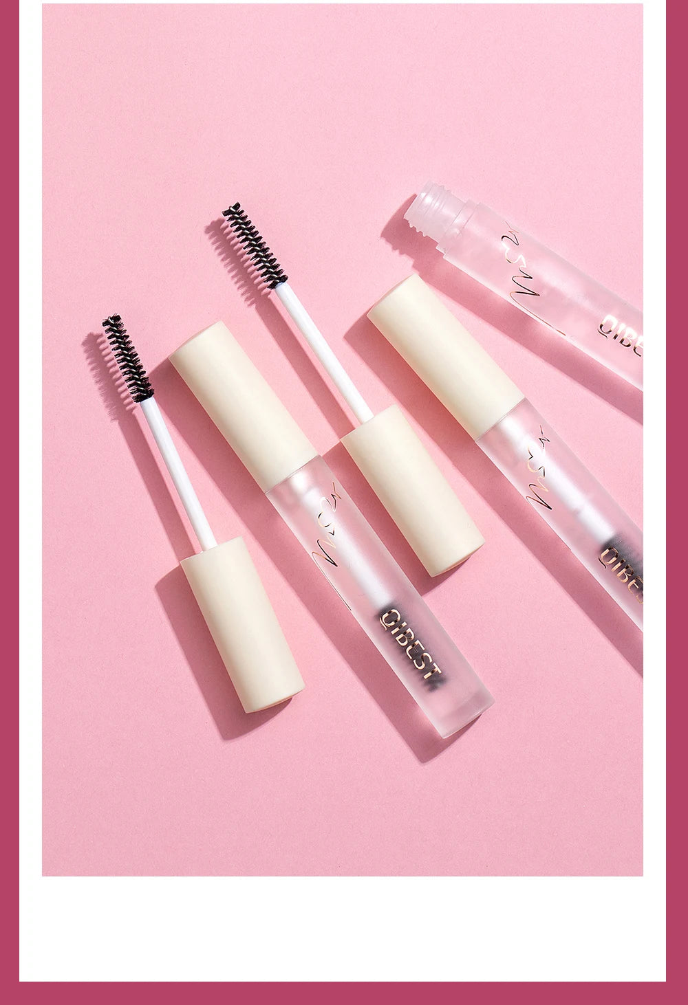 QIBEST Eyebrow Gel Styling Liquid Colorless Transparent Fixed Gel Waterproof Sweat-proof Eyebrow Repair Makeup Gel For Eyebrows
