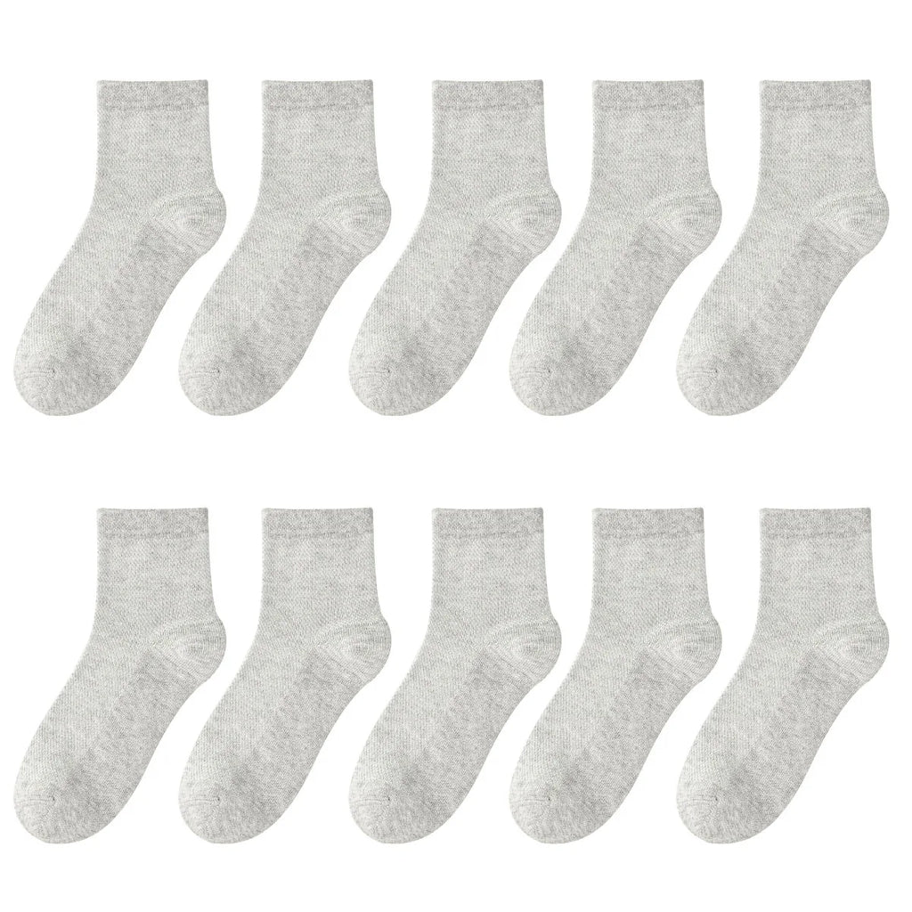 Children's Pure Cotton Mesh Boneless Summer Thin Ankle Socks OEKO-TEX Certified Safe for Kids Boys and Girls for School and Home