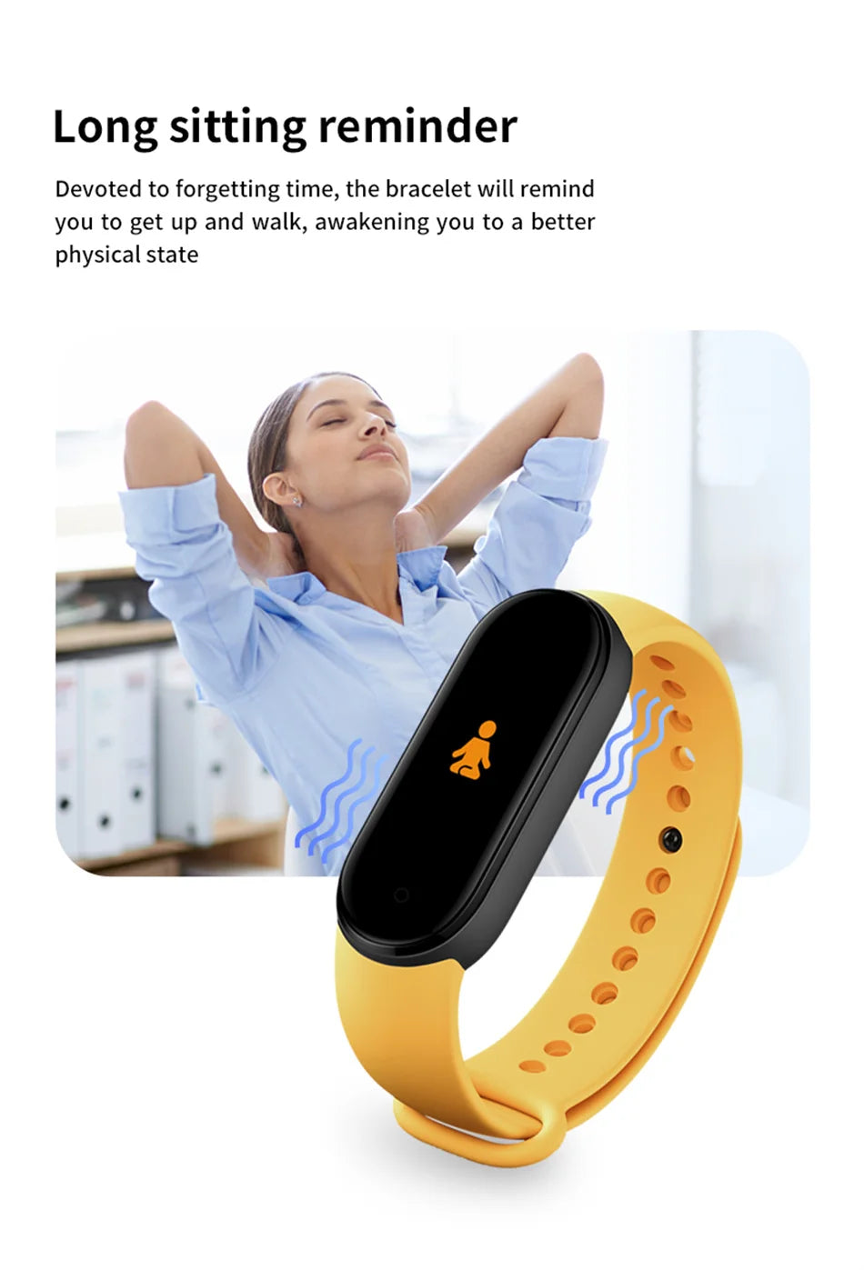 2026 New Hot Amoled Men Smart Band Women Heart Rate Smart Wartch Waterproof Smart Bracelet Sport Fitness Tracker For Android IOS