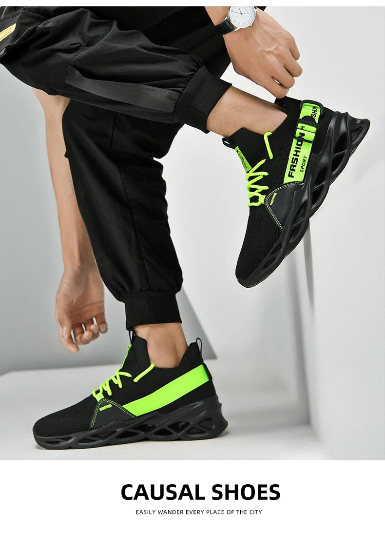 Sneakers Men Mesh Breathable Casual Men Shoes Unisex Light Soft Thick Sole Hole Couple Shoes Athletic Sneakers Women Shoes