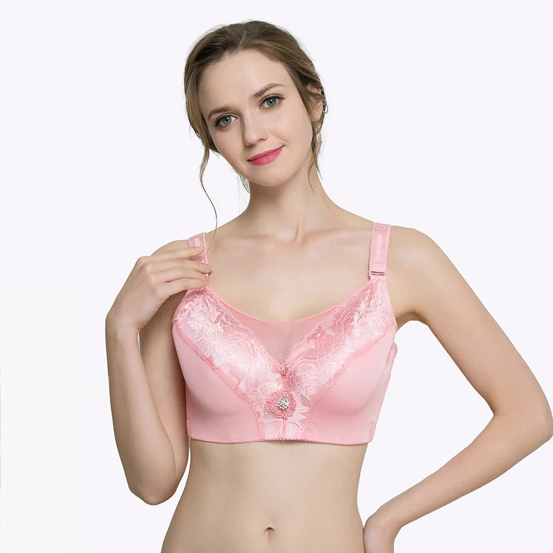 Big Size Push Up Bra 48G 50G 52G Plus Size Bralette Large Size Brassiere Female Bra Plus Size 40-52 Sexy Seamless Bras For Women