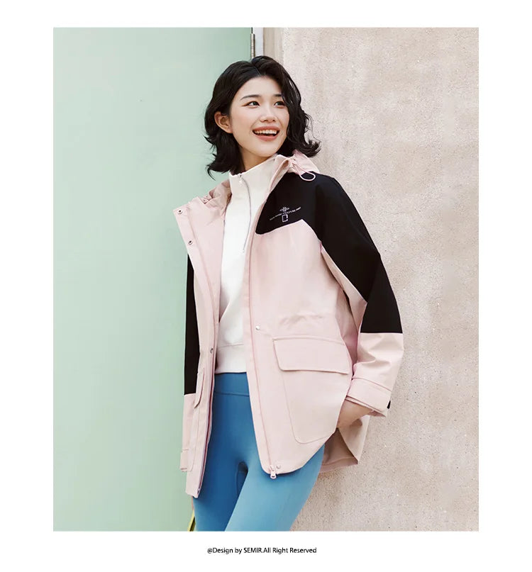 Semir Protective Outerwear Women 2025 New Spring Three-Proof Spring Outfit Warm Fashionable Jacket