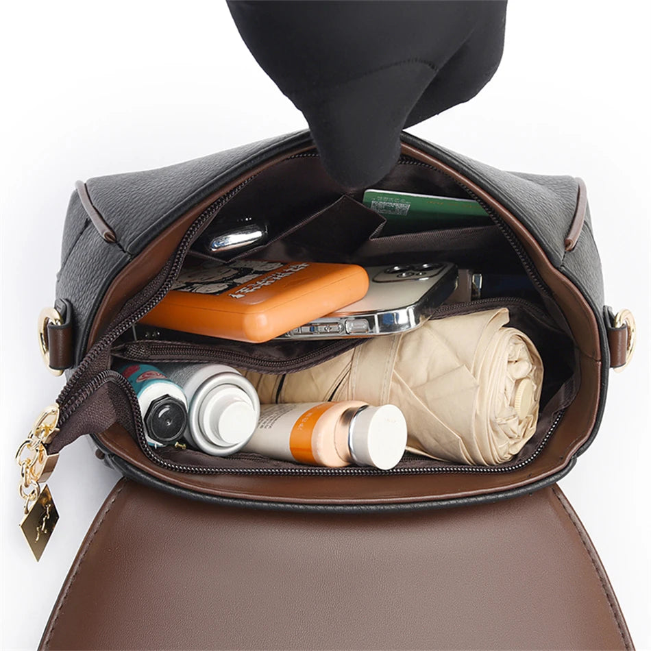 Solid Color Top Quality Leather Small Shoulder Bagsfor Women 2026 Hot Messenger Bags with StrapDesigner Crossbody Bag Sac AMain