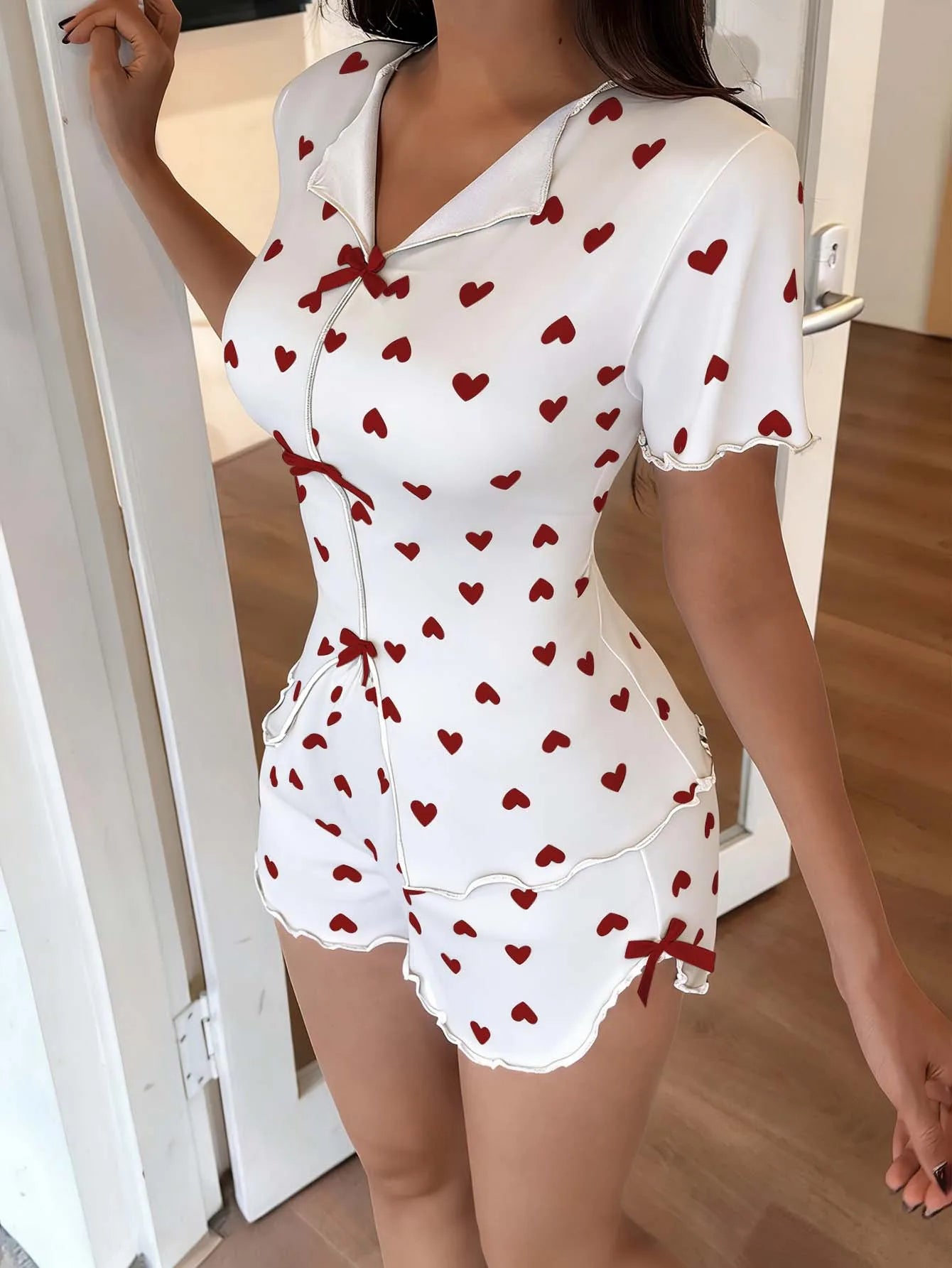 Pajama Suit for Women Woman Pyjamas Set Sexy Women Summer Nightgown Set Women's Home Suit Shorts Pajamas Sleepwear Pants Ladies