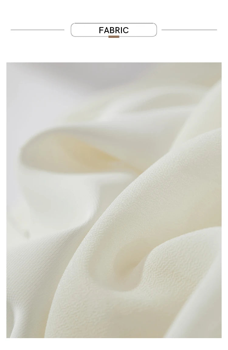 Amii Minimalism 2024 Women Dresses Summer New Vacation Style V-neck Spliced Chiffon Female Sleeveless Loose Dress 12452102