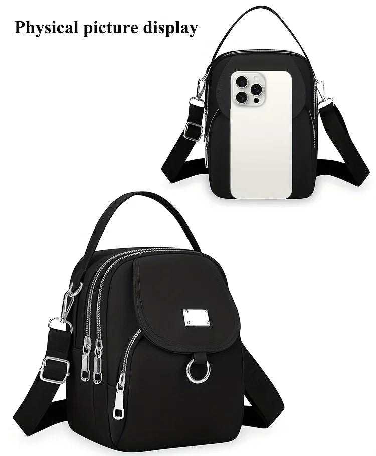 Hot Crossbody Bag Solider Color For Women Fashion Portable Casual Bag Students Cross Body Shoulder Bag