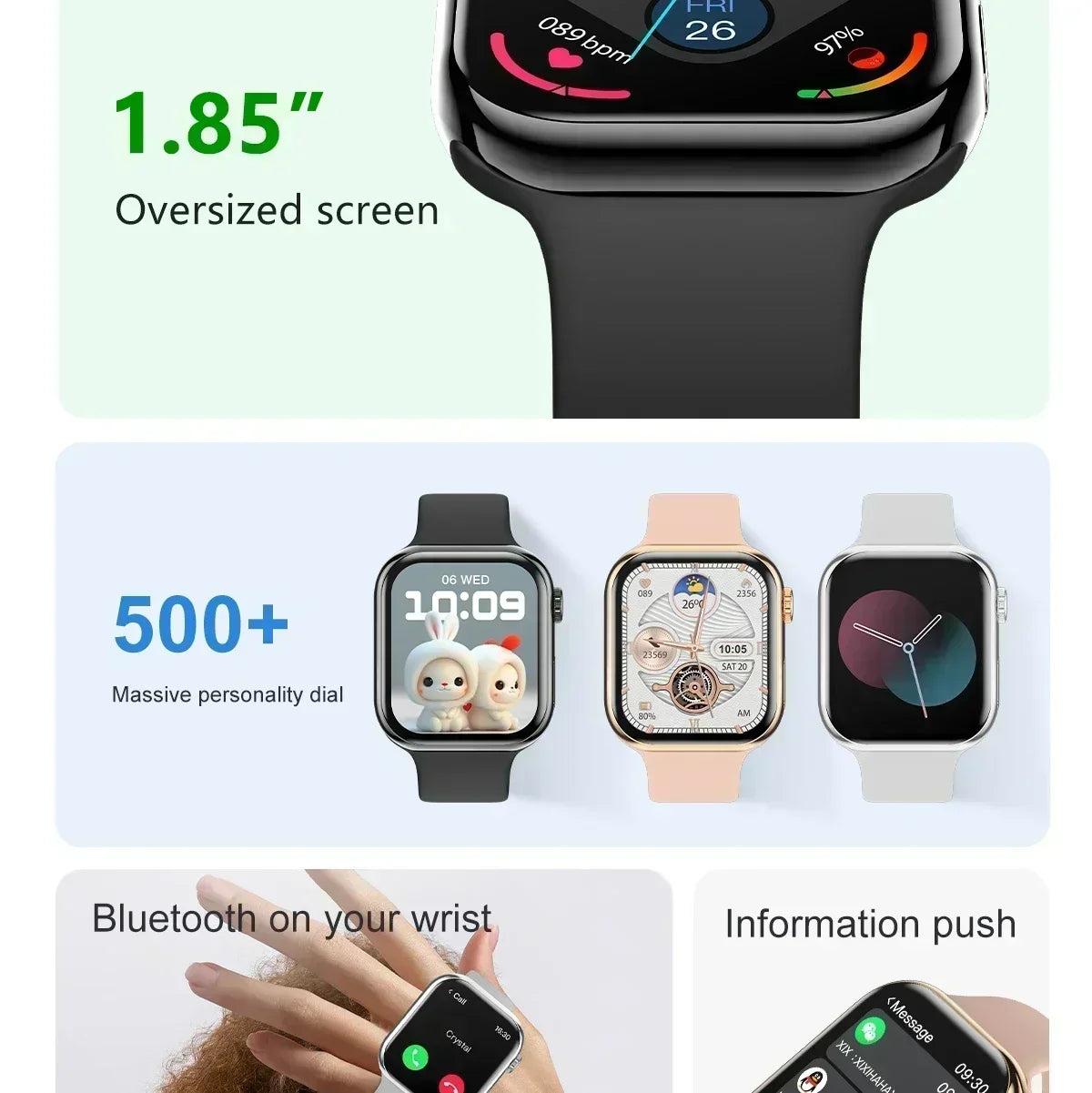 New GPS Smart Watch Series 10 For Apple Watch 10 Memory Music Video Bluetooth Call Waterproof NFC Smartwatch For Android IOS