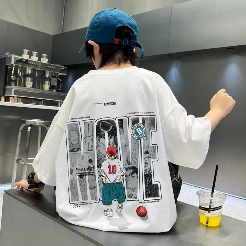 2026 New Pure Cotton Children's Summer Short-Sleeve T-Shirt for Big Kids,Summer T-Shirt