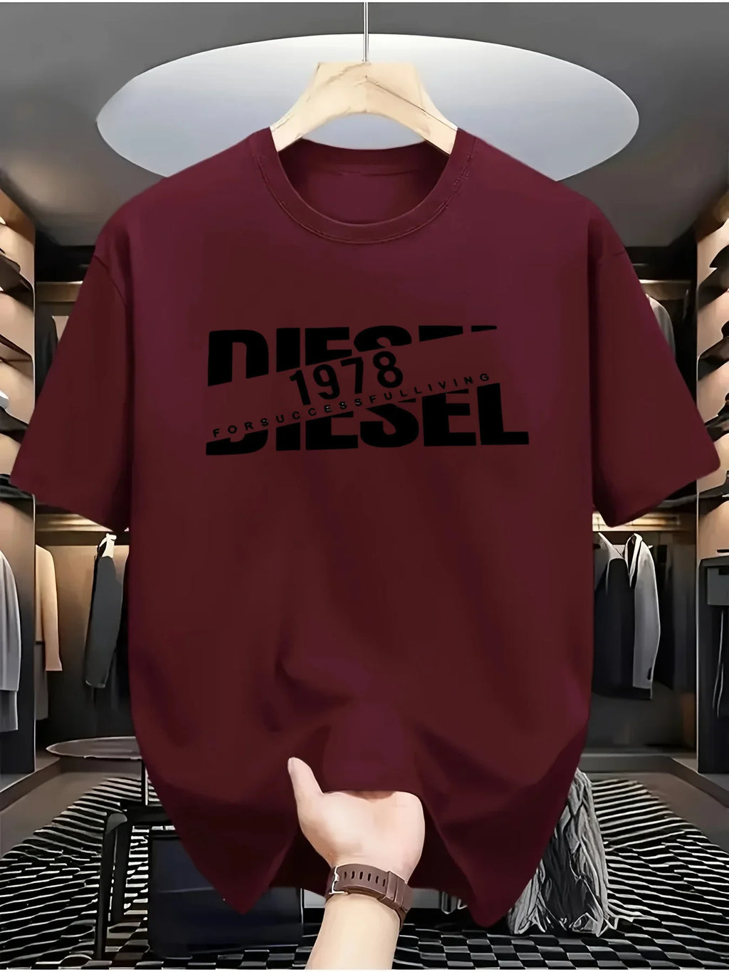 New trendy men's fashion T-shirt, black T-shirt, comfortable summer T-shirt, pure cotton short sleeved T-shirt, 2026 bestseller