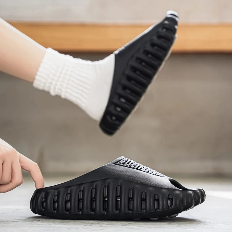 Spring Summer New Men's Massage Slippers Indoor Outdoor Sandals Beach Men Casual Shoes Comfortable Slides Male Home Slippers