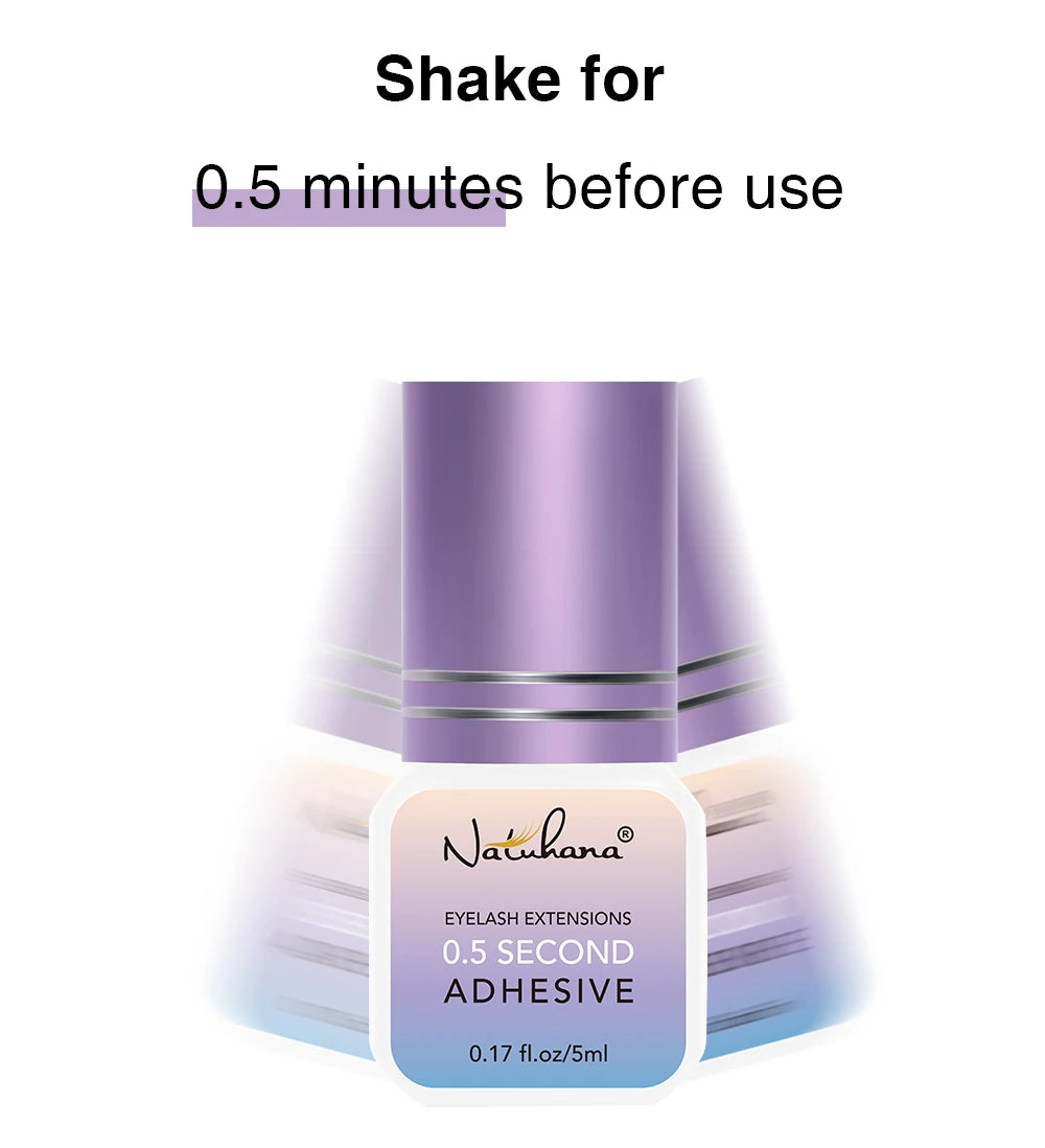 Professional 5ml 0.3S 0.5S 1S 2S 3S Eyelash Glue Fast Drying Strong False Eye Lash Extension Glue Adhesive