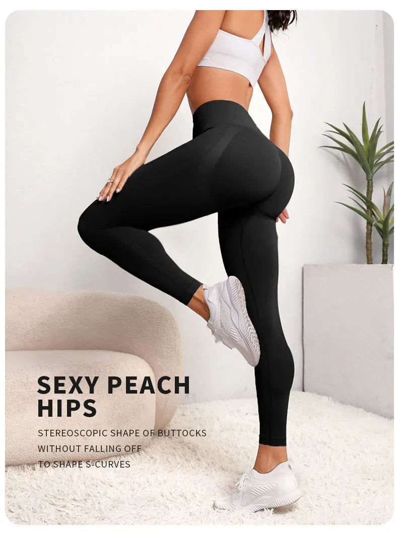 Women High Waist Butt Lifting Leggings Tummy Control Workout Pants Soft Stretchy Comfortable Yoga Running Sports