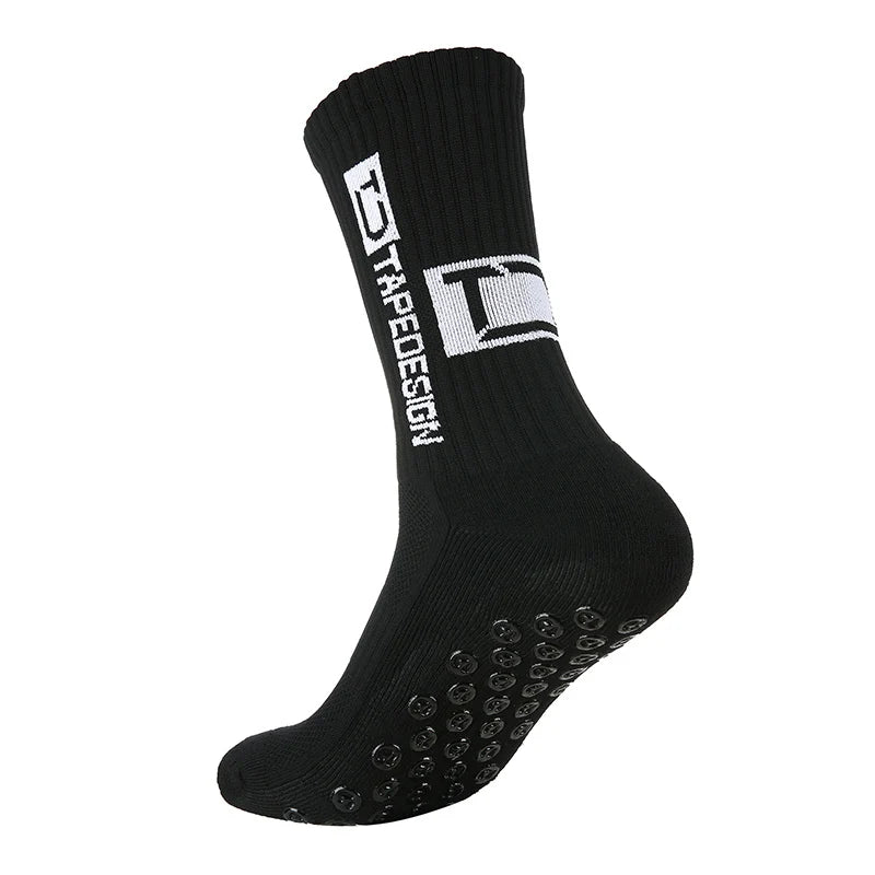 1/4/6 parirs of size 36-40 Children's and Women TC mid tube glued football non slip socks for sports training and competition