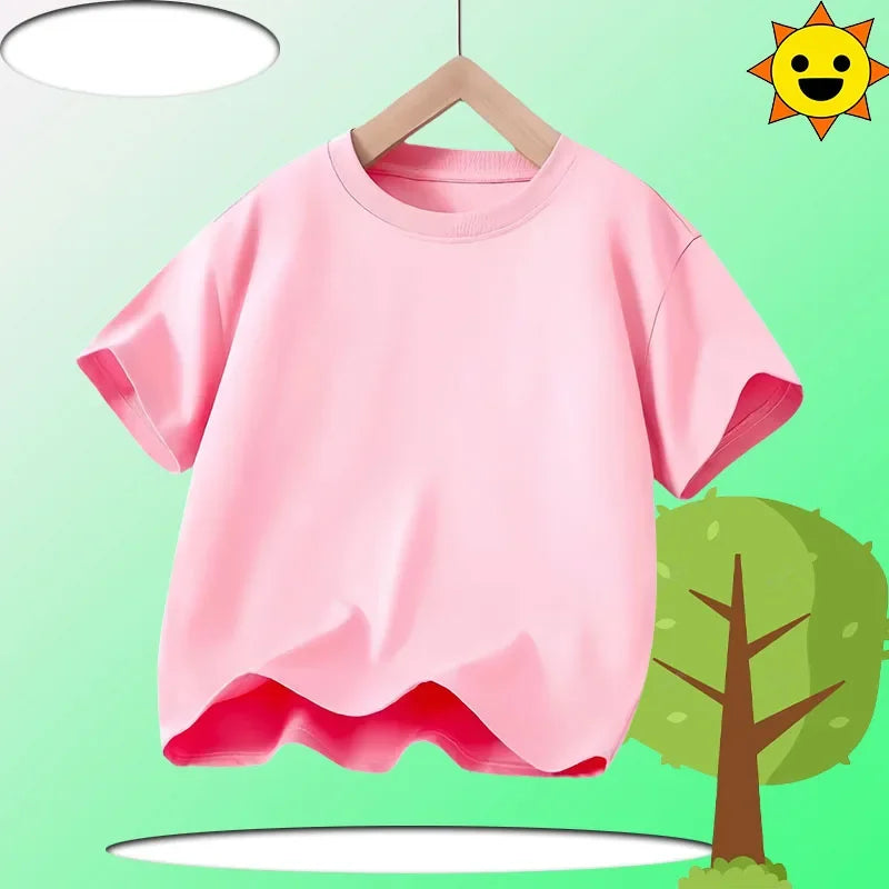 PAW Patrol Summer Short-Sleeved 1-12 Years Old Children's Pure Cotton T-Shirt Boys' Sports Shirt Girls' Casual Top Cartoon Print