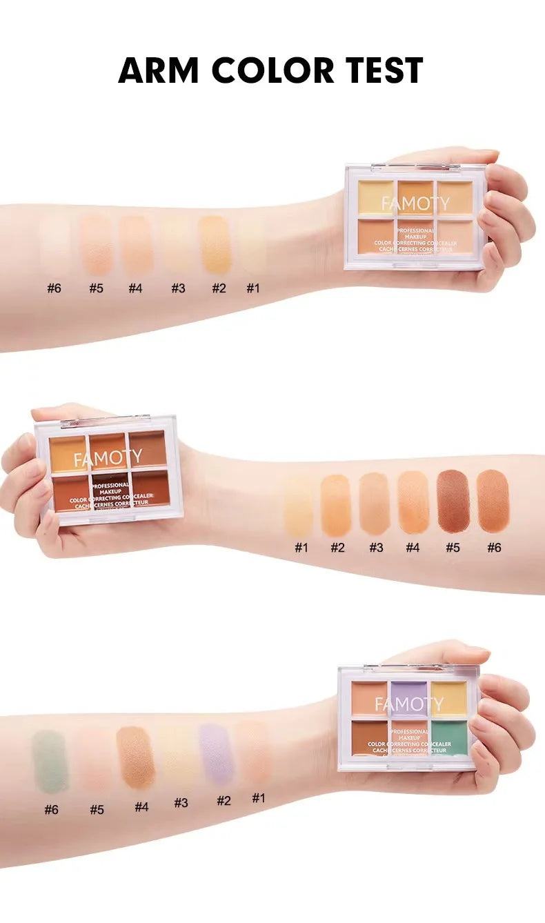 Nine-tone Concealer Spotty Acne Print Dark Eye Circles Tear Gap Brightening Skin Tone Lasts Forever