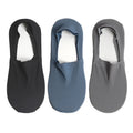 3 Pairs Men's Boat Socks 100% Cotton Deodorant Sweat Absorption Mesh Invisible Sock Thin Breathable Silicone Non-slip Silk Socks