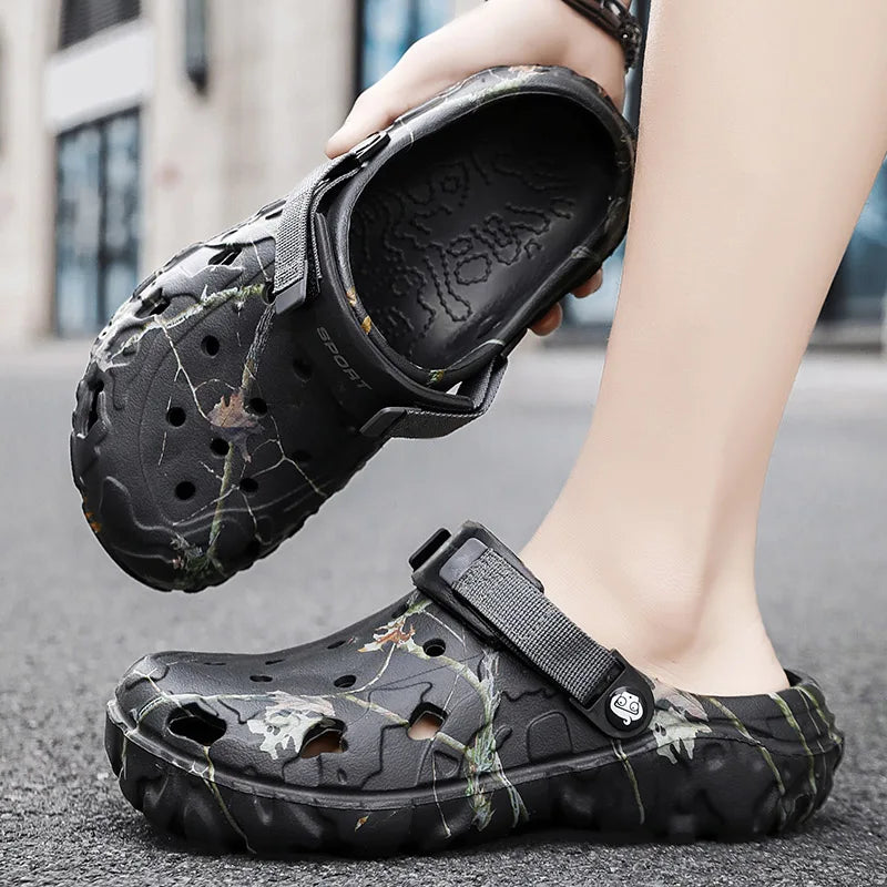 Summer Men Clogs Sandals Men's and Women's Leisure Slippers Beach Slides Home Garden Shoes Outdoor Sandals Plus Size 46 47 48