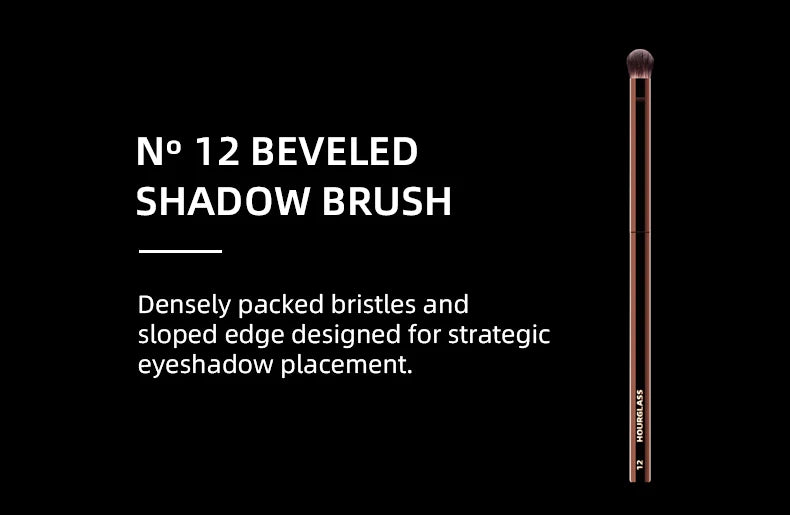 HOURGLASS Vegan brush travel brush set includes 7 brushes for the eye and face with a bag gift box packaging