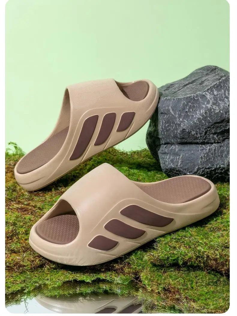 Women's Trendyy Outdoor Couple's Sandals Eva Non-Slip Wear-Resistant Slippers for Men and Women Indoor Home Silent Slippers