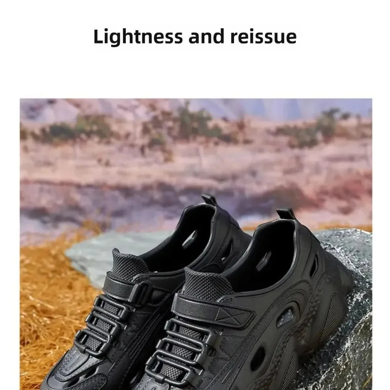 Outdoor Sports Slippers for Men and Women, Thick-Soled Eva Non-Slip Breathable Clogs, Fishing Beach Sandals for Men and Women