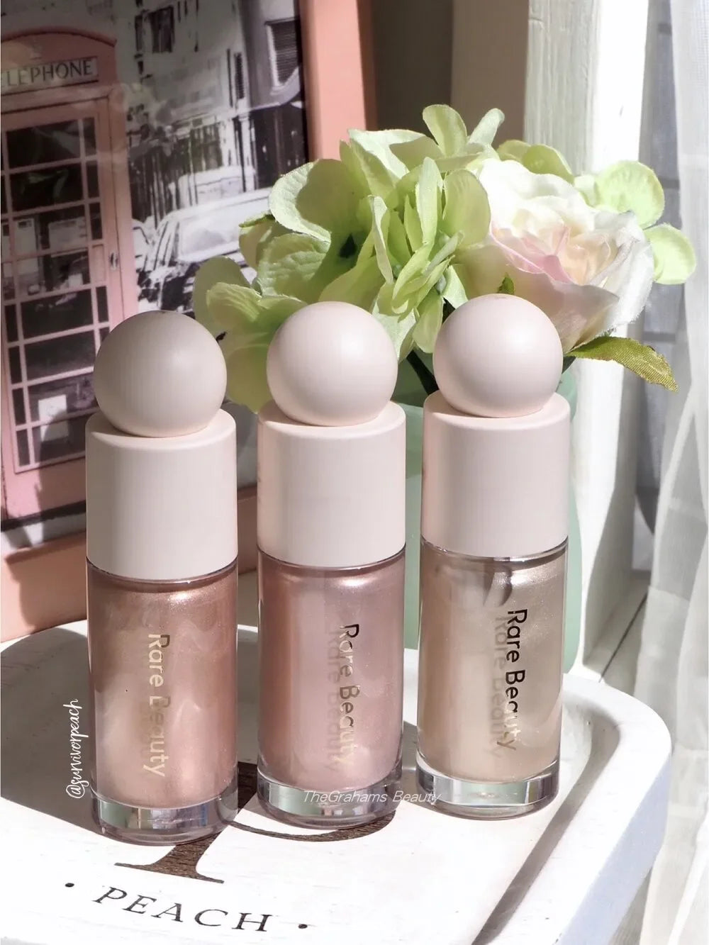Rare Beauty Powder Highlighter Blush Water Light Shimmer Waterproof Long Last Face Illuminator Brighten Light Liquid Highlighter
