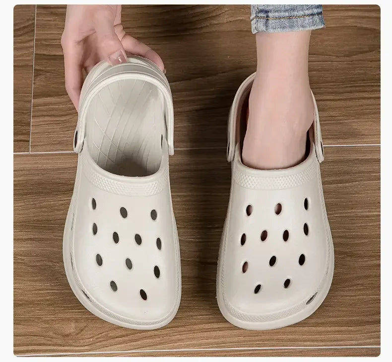 Summer Men Clogs Sandals Men's and Women's Leisure Slippers Beach Slides Home Garden Shoes Outdoor Sandals Plus Size 46 47 48