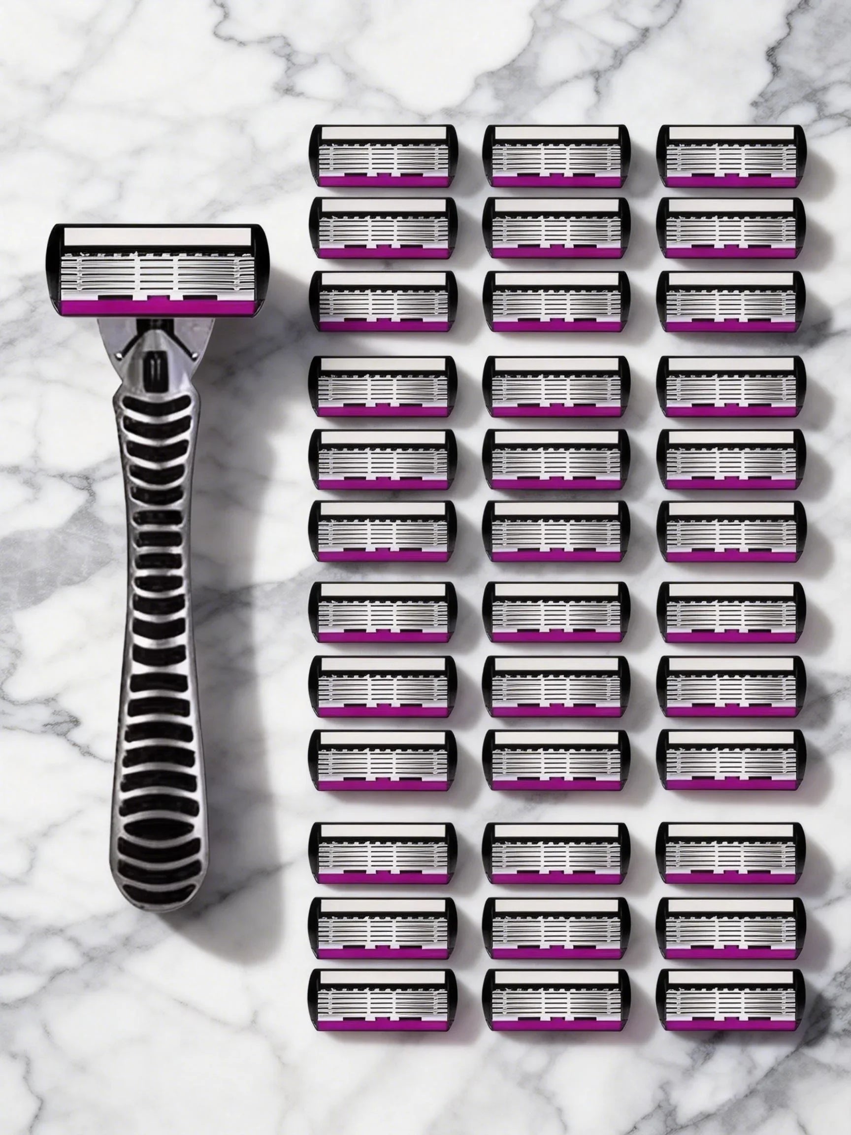 3/6/12 Pcs/ High Quality Man Safety Razor Blade 6 Layer German Stainless Steel Shaving Cartridges Compatible Mach Shaver