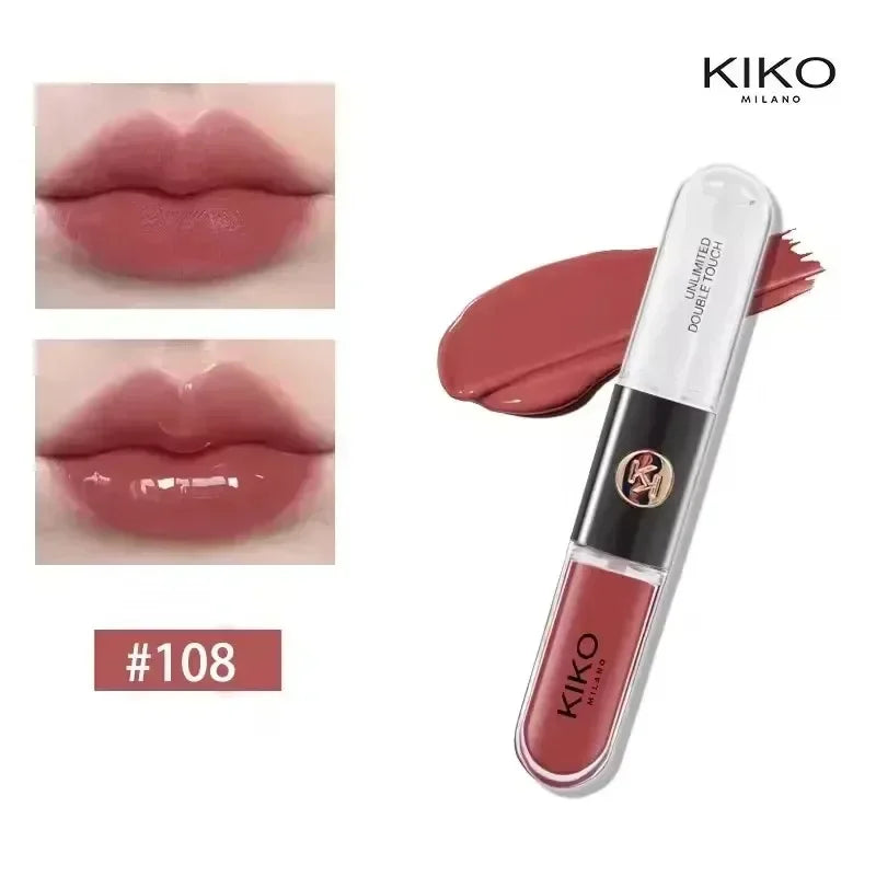 KIKO 3D Liquid Lip Glaze Transparent Lip Gloss Mirror Lipstick Nourishing Glossy Full Lips Not Fading Milk Tea Bean Paste Makeup